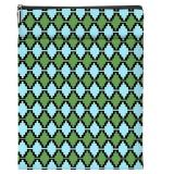 $5 Green Retro Plaid Book Sleeve Book Cover Book P