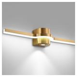 $37 SOLFART Brushed Bronze LED Bathroom Light Fixt