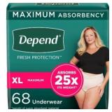 $53 Depend Fresh Protection Adult Incontinence & P