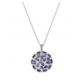 $140 Colleen Lopez Lolite Round cluster Pendant Ne