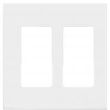 $6 ENERLITES 2-Gang White Screwless Decorator Swit
