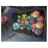 $24 Assortment of balls and water soker balls pick