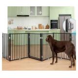 $156 No Pawblems Freestanding Dog Gate with Door f