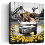 $37 RAMEFLAO Cow Wall Art 16x20 Inch New Box6 $37