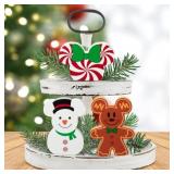 $5 Christmas Winter Mouse Centerpiece - 3pcs Chris
