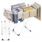 $50 APEXCHASER Clothes Drying Rack with 4-Gullwing