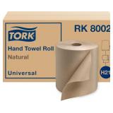 $47 Tork Natural Paper Hand Towel Roll H21, 6 Roll