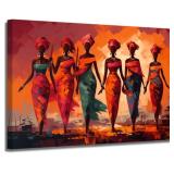 $40 XLMDYYSW African Women Wall Art African Ethnic