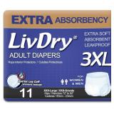 $38 LivDry Adult Incontinence Underwear, Extra Abs