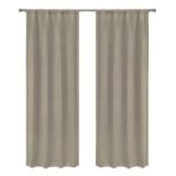 $60 38 in. W x 84 in. L Window Curtain Set in Whit