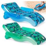 $96 Foilswirl 2 Pack Giant Inflatable Pool Floats