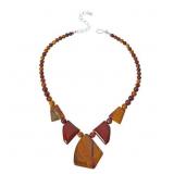 $120 Jay King Madagascar Flower Stone Necklace 861