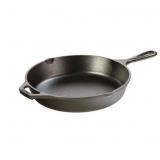 $20 10.25 in. Cast Iron Skillet in Black with Pour