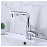 $59 HUAHUALALA Swivel Faucet for Bathroom Sink,Bru
