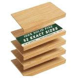 $115 Solid Pine Wire Shelf Covers, 12' D x 29' L,