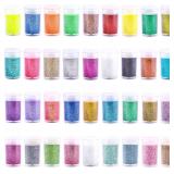 $8 Extra Fine Glitter, Set of 36 Colors Nail Arts