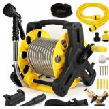 $60 50ft 304 Stainless Steel Garden Hose Metal, He