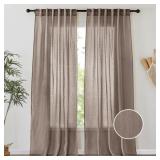 $30 PONY DANCE Linen Curtains 108 inches Extra Lon