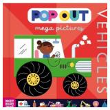 $6 Pop Out Mega Pictures Vehicles (Board Book) New