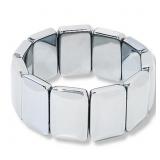 $45 KALIFANO 20X30 HEMAtite stretch BRaCLET Size s