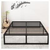$60 Lutown-Teen 14 Inch Queen Bed Frame with Heavy