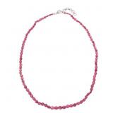COLLEEN LOPEZ Gems Pink Bead Necklace 18' + 2 STER