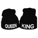 $19 MIUNIKO 2PCS Fashion King and Queen Skullies H