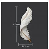 $150 Aurtem Feather Flying Birds Decor- Resin Feat