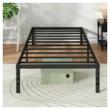 $38 Metal Platform Bed Frame Twin Size, 18 Inch He