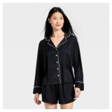 $35 Women's Luxury Collection Satin Notch Collar L