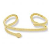 $44 Bellezza coiled snake cuff wrist 890213 New $4
