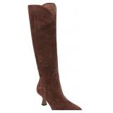 $60 MICIFA Womens Knee High Boots Kitten Heel Poin