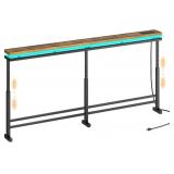 $60 YATINEY 70.9' Behind Couch Table with LED Ligh