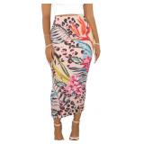 $23 HAOYUAN Sexy Maxi Skirt for Women, Stretch Thi
