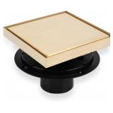 $20 VallisCo Shower Drain 6 Inch Gold with Flange