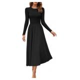 $41 VAFFUL Women's Long Dress Maxi Dresses High Ne