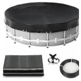 $130 18 ft Round Pool Cover Thicker Winter Pool Co