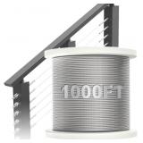 $120 BLIKA 1000FT 1/8' Stainless Steel Cable, T316