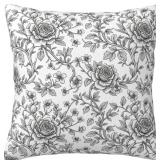 $10 French Engraved Floral Toile-Grey1 Double Side
