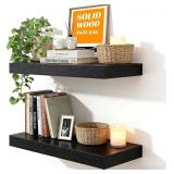 $59 23.6'L Heavy Duty Solid Wood Core Floating She