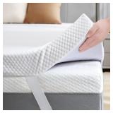 $90 SINWEEK 3 Inch Gel Memory Foam Mattress Topper