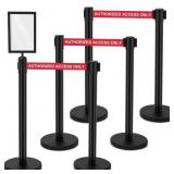 $140 6 Pack Crowd Control Stanchions 9.8 ft Belt S