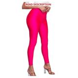 $22 Shiny Leggings High Waist Neon Leggings Elasti