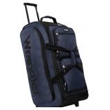 $56 Wrangler Wesley Rolling Duffel Bag, Navy Blue,