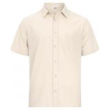 $9 Mens Solid Color Shirts Short Sleeve Button Dow
