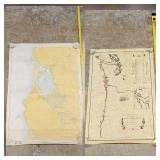 1970's Tillamook Bay Navigation & Ship Wreck Map