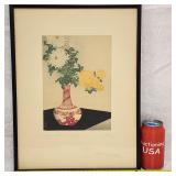 Takahashi Shotei Hiroaki 'Chrysanthemum In Vase'