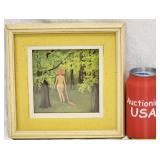 Rare Frank Whipple Print Nude In Forest Turner Art