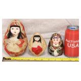 Vintage Hime Daruma Ningyo Good Luck Dolls