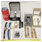(7) Ladies Watch 1 Men's + Parts 3 Like New In Box